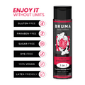 Huile de massage Bruma effet chaleur saveur fraise 100 ml
