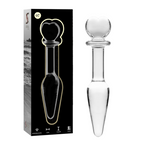 nebula series by ibiza plug anal modele 7 verre borosilicate clair 13 5 cm o 3 cm