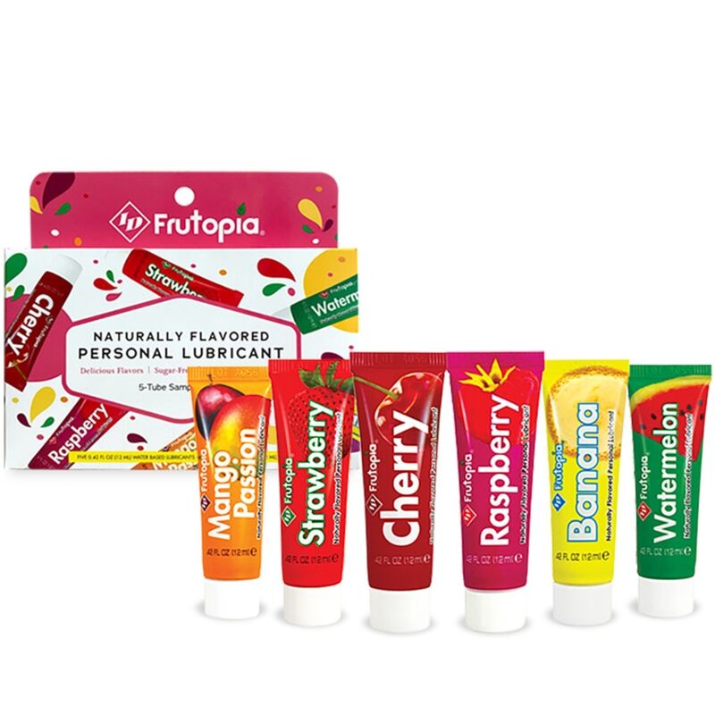 Coffret 5 lubrifiants gourmands base eau — détail produit
