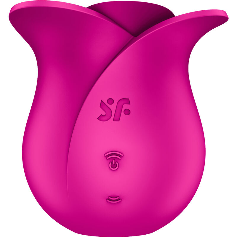 Stimulateur clitoridien fleur moderne ondes de pression — vue de dos
