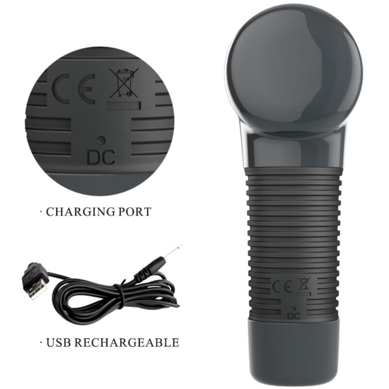 Wand de massage puissant 7 fonctions tête flexible — vue rapprochée