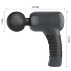 Wand de massage puissant 7 fonctions tête flexible — détail texture surface