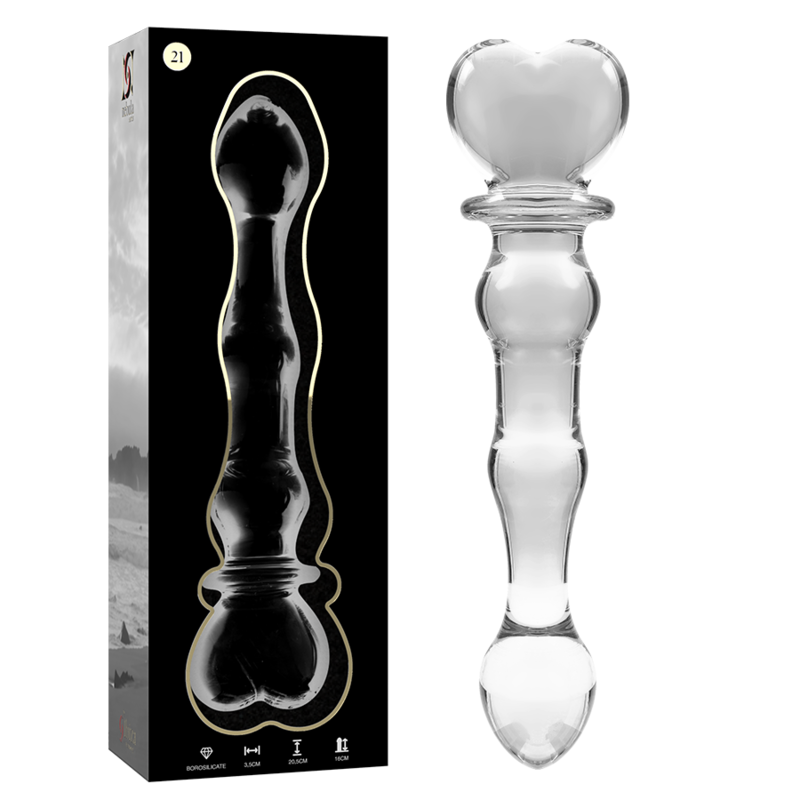 nebula series by ibiza modele 21 gode en verre borosilicate clair 20 5 cm o 3 5 cm