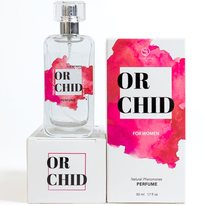 Spray parfum aux phéromones d'orchidée pour femme — vue de dos