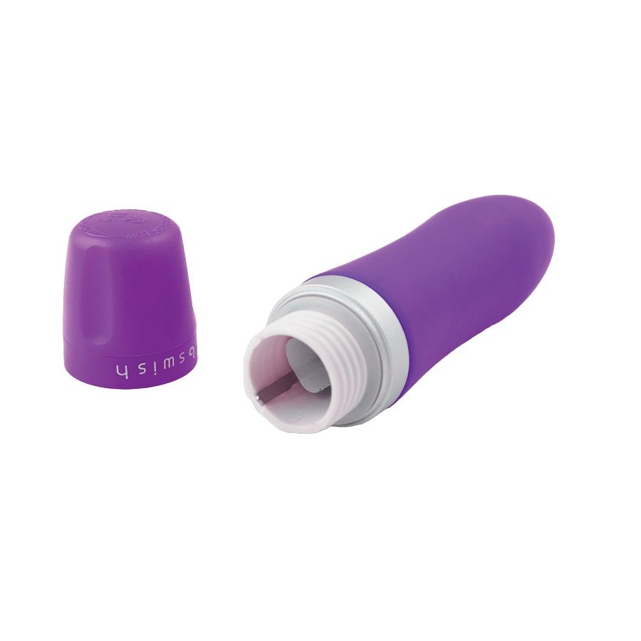 Mini vibromasseur clitoridien silicone lilas — détail produit