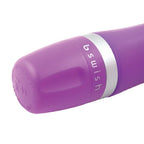 Mini vibromasseur clitoridien silicone lilas — vue de profil