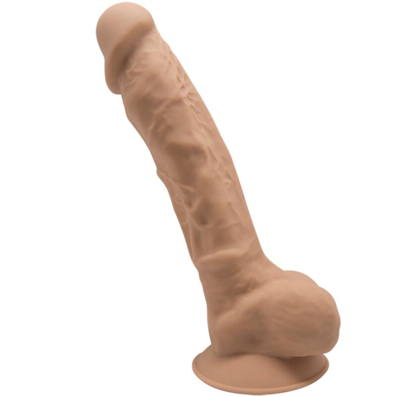 Gode réaliste SILEXD Modèle 1 SILEXPAN double densité — Caramel — 17.6 × 3.5 cm