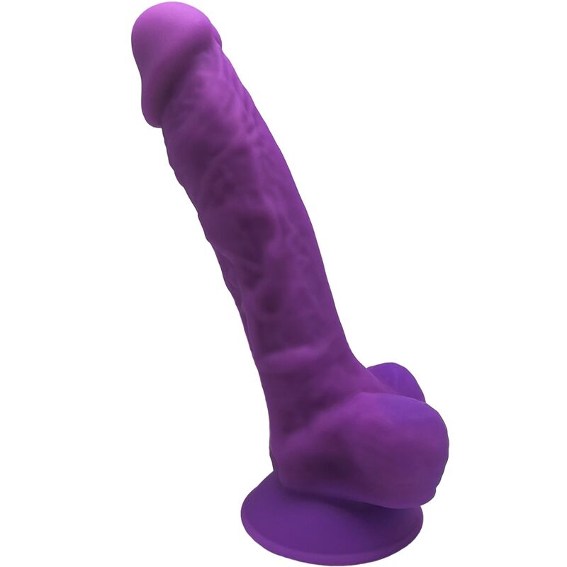 Gode réaliste SILEXD Modèle 1 SILEXPAN double densité — Violet — 17.6 × 3.5 cm