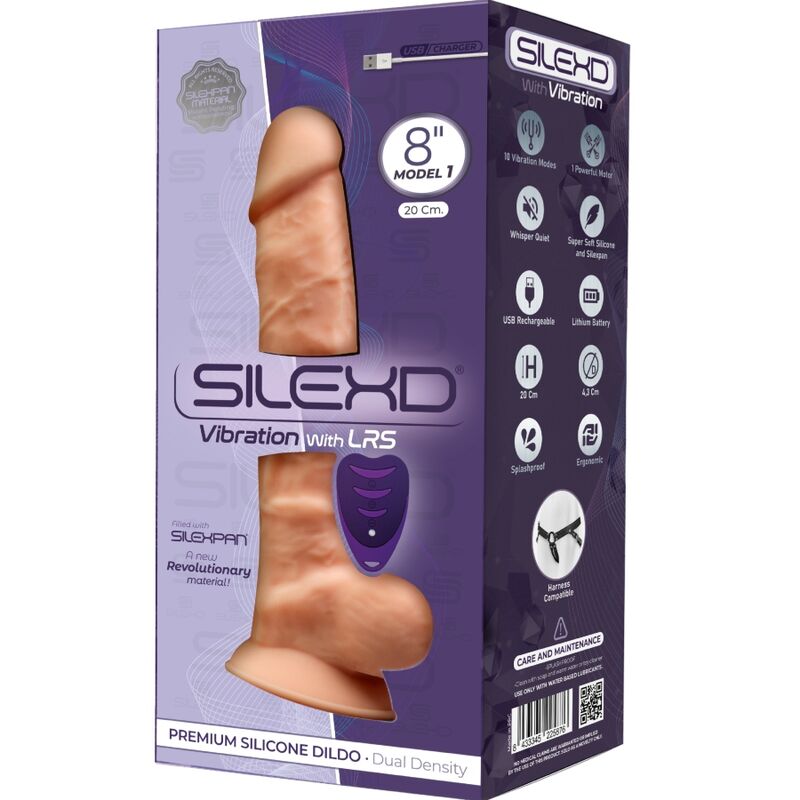 SILEXD - MODÈLE 1 VIBRANT SILICONE PREMIUM SILEXPAN TÉLÉCOMMANDE