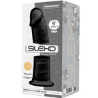 Gode réaliste SILEXD Modèle 2 SILEXPAN double densité — Noir — 22.8 × 5.4 cm
