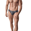 String homme cuir noir Ares — vue principale