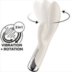 Vibromasseur rabbit vibration et rotation clitoris point G — détail design