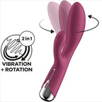 Vibromasseur rabbit vibration et rotation clitoris point G — vue rapprochée