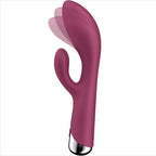 Vibromasseur rabbit vibration et rotation clitoris point G — détail texture surface