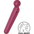 Masseur vibrant Satisfyer Planet Wand-er silicone — détail texture surface