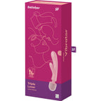 Masseur vibrateur lapin Triple Lover silicone — emballage produit