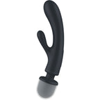 Masseur vibrateur lapin Triple Lover silicone — finition matière