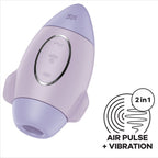 Stimulateur clitoridien à ondes de pression double impulsion — vue de dos