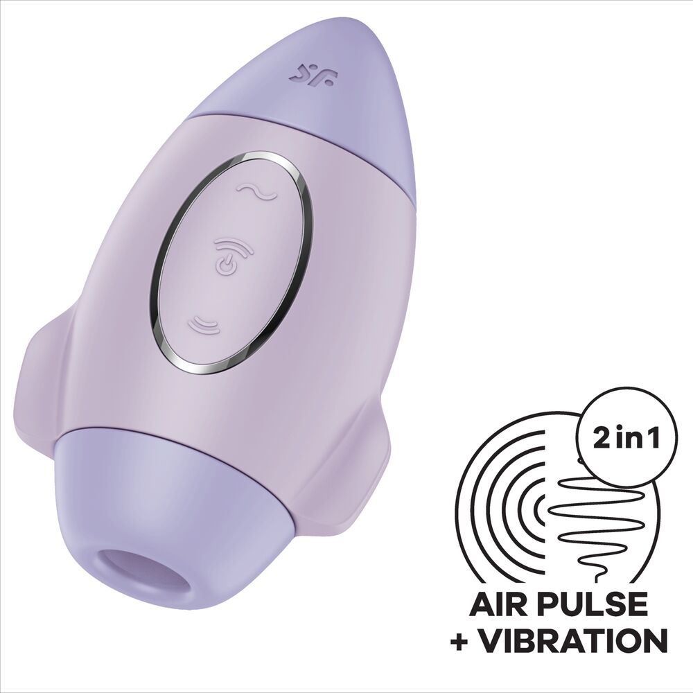 Stimulateur clitoridien à ondes de pression double impulsion — vue de dos