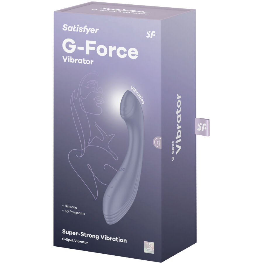 Stimulateur vibrateur G-Force point G silicone — vue de profil 2