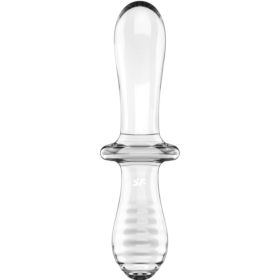 satisfyer gode double cristal transparent