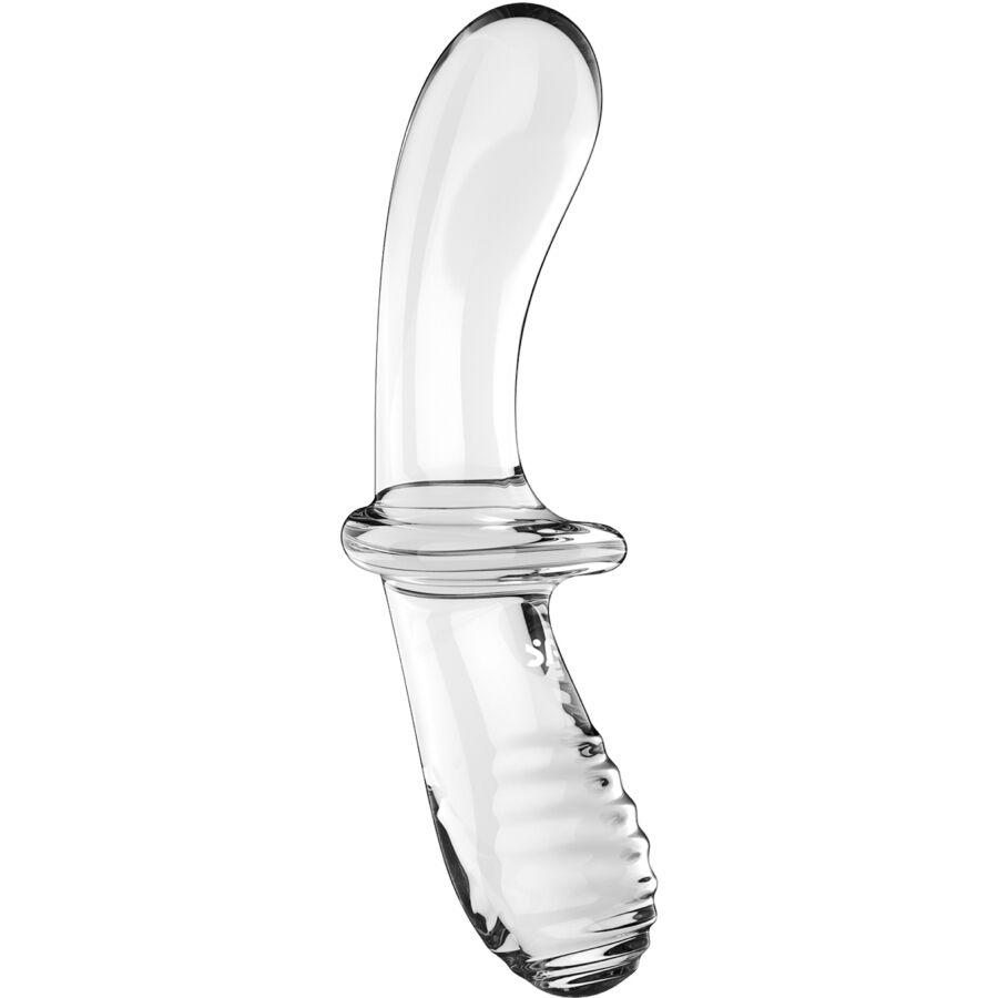 satisfyer gode double cristal transparent