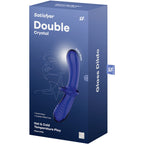 Gode double cristal en verre borosilicate — finition matière
