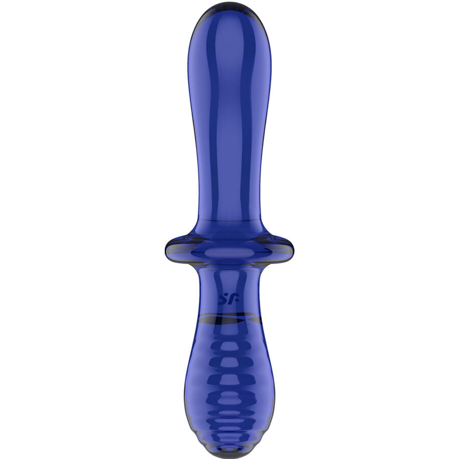 Gode double cristal en verre borosilicate — détail base