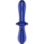 Gode double cristal en verre borosilicate — détail base