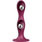 Gode silicone Double Ball-R avec balles lestées — détail produit