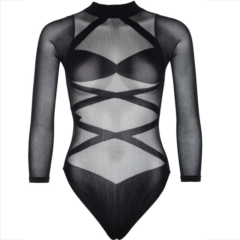 Ensemble 2 pièces body croisé et bas cuissards — détail texture surface