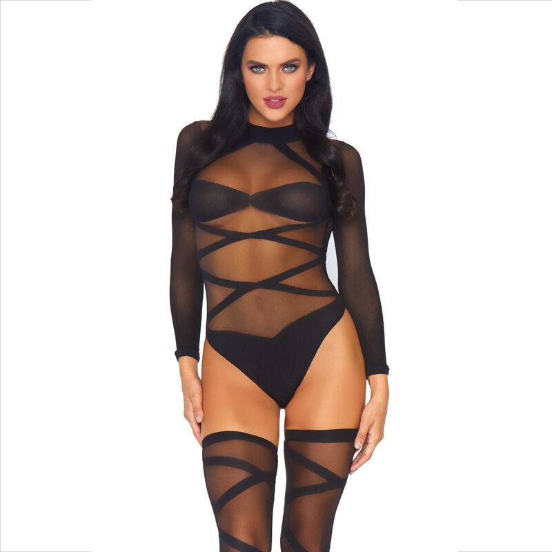 Ensemble 2 pièces body croisé et bas cuissards — vue principale
