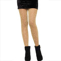 Collants transparent doré scintillant — vue principale