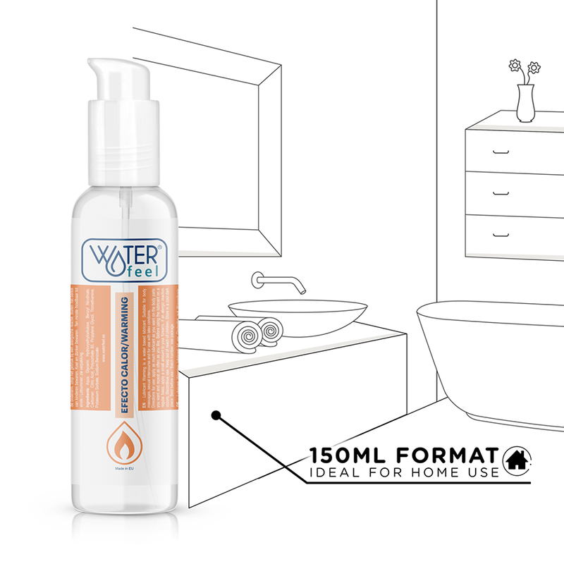 Lubrifiant base eau effet chauffant 150 ml — détail texture surface