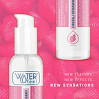 Lubrifiant gourmand fraise base eau grand format — vue rapprochée