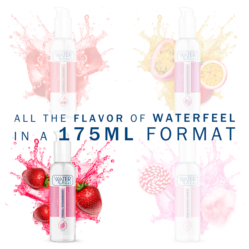 Lubrifiant gourmand fraise base eau grand format — détail produit