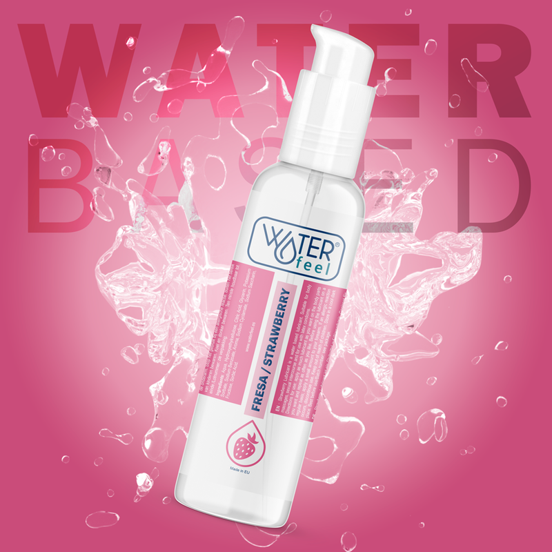 Lubrifiant gourmand fraise base eau grand format — vue de dos