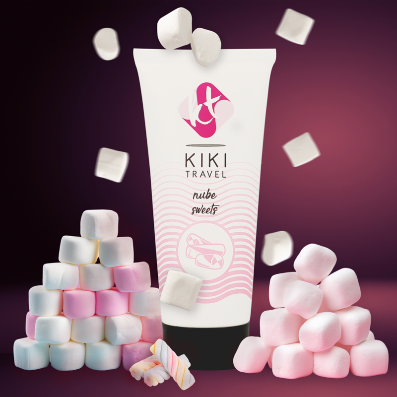Lubrifiant gourmand saveur bonbon base eau — détail texture surface