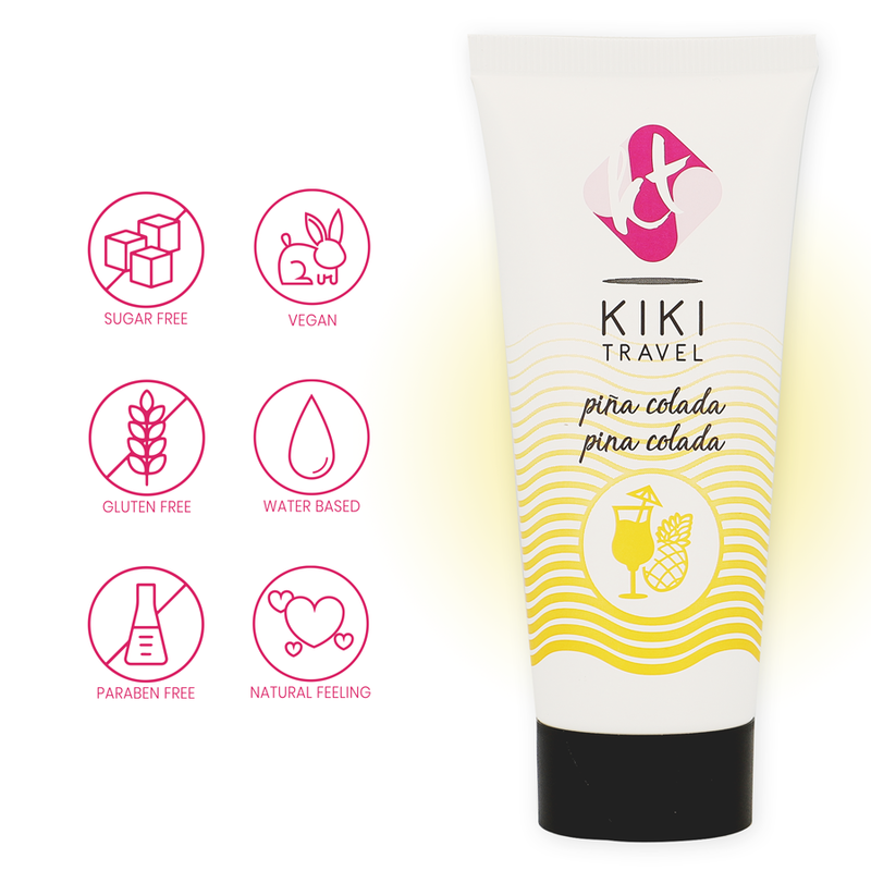 Lubrifiant gourmand Pina Colada 50 ml base eau — vue de dos