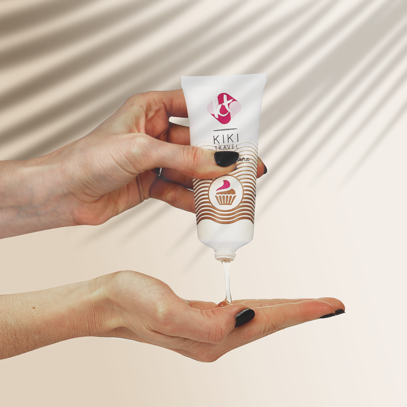 Lubrifiant gourmand saveur cupcake base eau — emballage produit