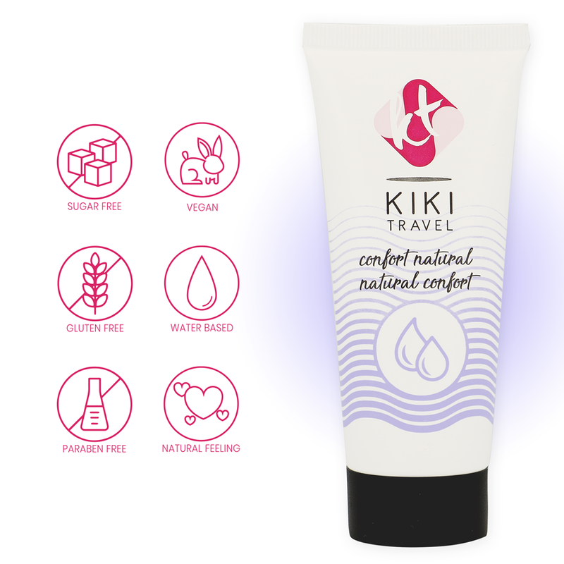 Lubrifiant base eau Kiki Travel 50 ml — vue de dos