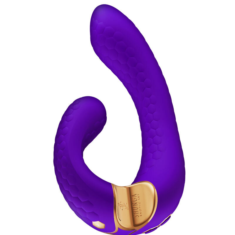 Stimulateur double clitoris et point G en silicone Miyo — vue de dos 2