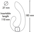 Stimulateur double clitoris et point G en silicone Miyo — détail produit 2
