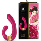 Stimulateur double clitoris et point G en silicone Miyo — vue trois quarts