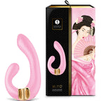 Stimulateur double clitoris et point G en silicone Miyo — vue de profil