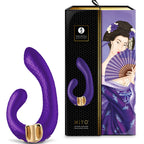 Stimulateur double clitoris et point G en silicone Miyo — vue rapprochée 2