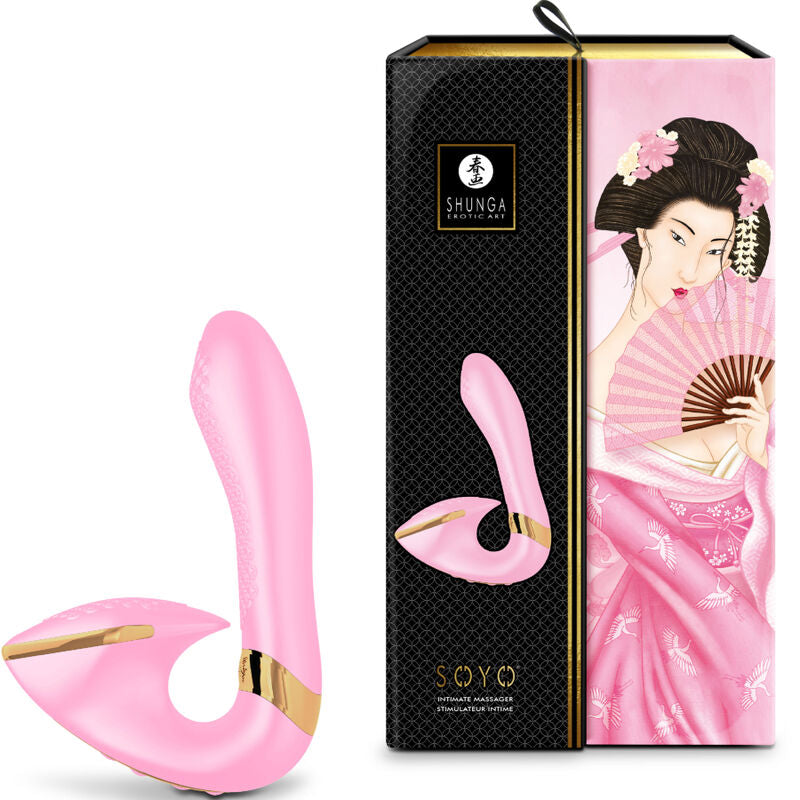 Stimulateur intime multizone en silicone Soyo — vue de profil