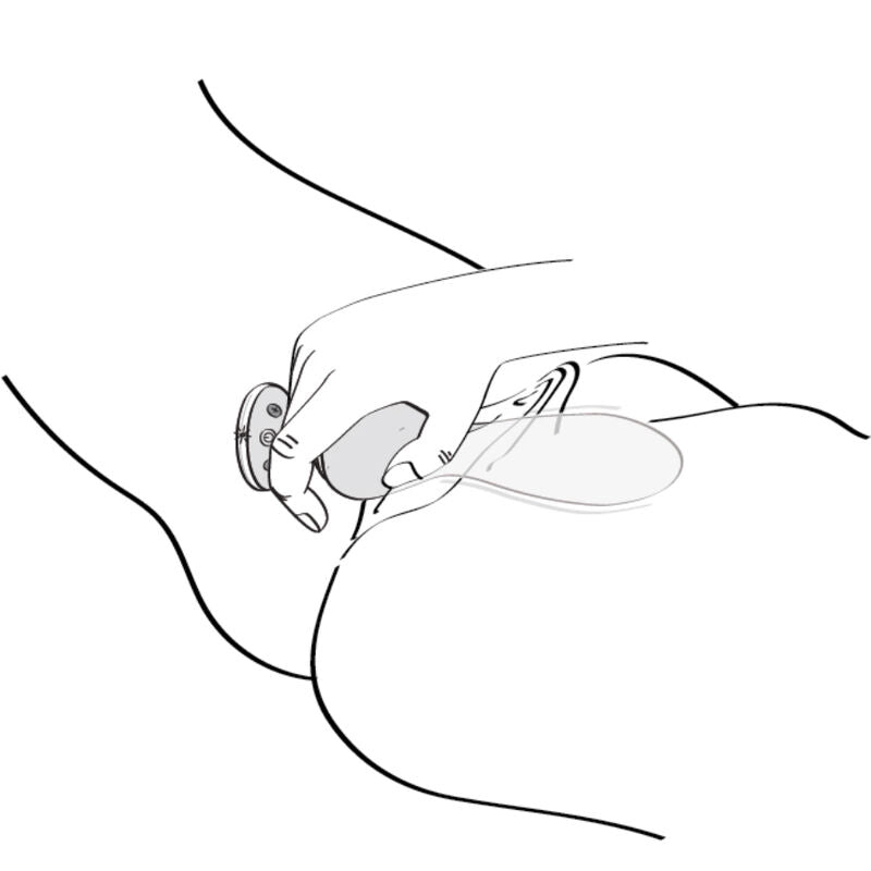 Schéma d'utilisation du vibromasseur Sanya Shunga tenu en main, illustration au trait montrant l'insertion de la tige courbée pour stimuler le point G.
