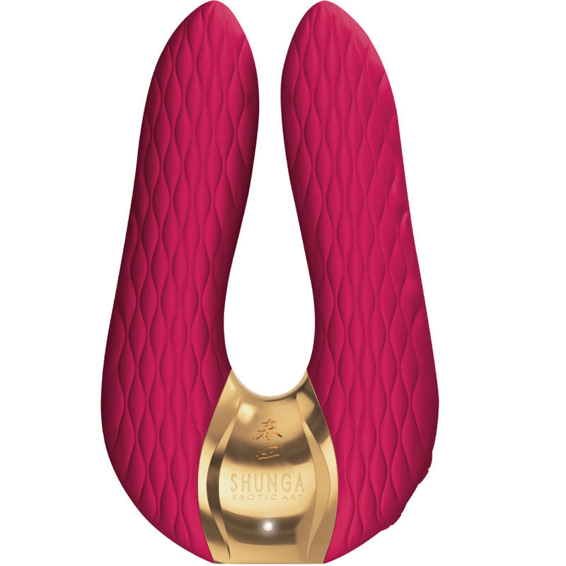 Stimulateur clitoridien double moteur en silicone Aiko — vue trois quarts