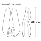 Stimulateur clitoridien double moteur en silicone Aiko — vue rapprochée